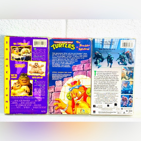 Teenage Mutant Ninja Turtles and Dinosaurs VHS Cassettes - Picture 2 of 9